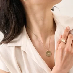 Collier Femme SAUNIER HORIZON Plaqué Or