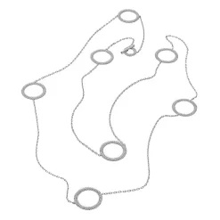 Collier Femme Sautoir Mauboussin OR 750/1000 Blanc, Le Premier Jour NE0186WG