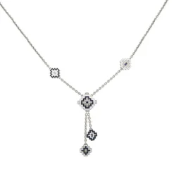 Collier Femme Sautoir UNA STORIA AZTÈQUE BLEU Argent 925/1000 Rhodié