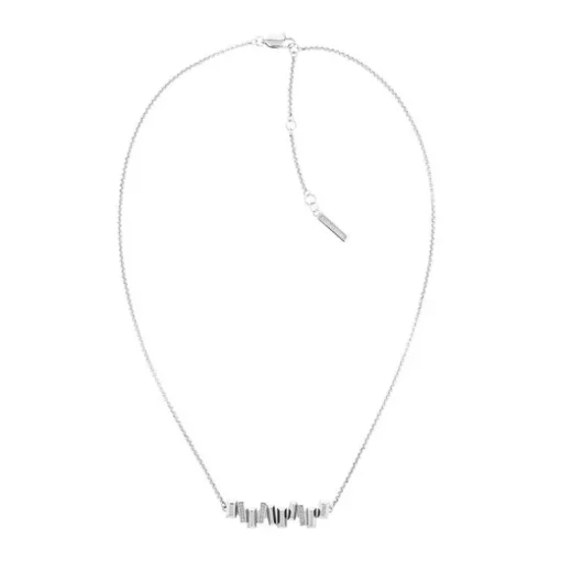 Collier Femme SCULPTURAL CALVIN KLEIN Acier argenté et cristaux