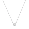Collier Femme Solitaire ARGENT 925/1000 et Oxyde