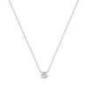 Collier Femme Solitaire ARGENT 925/1000 et Oxyde