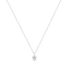 Collier Femme Solitaire ARGENT 925/1000 et Oxyde