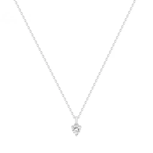Collier Femme Solitaire ARGENT 925/1000 et Oxyde