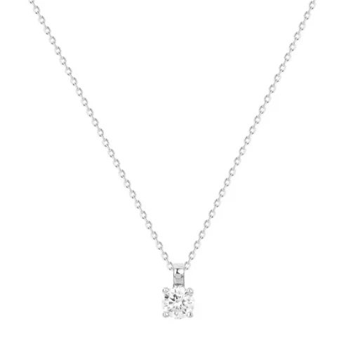 Collier Femme Solitaire ARGENT 925/1000 et Oxyde