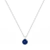 Collier Femme Solitaire EDORA ARGENT 925/1000 et Spinelle