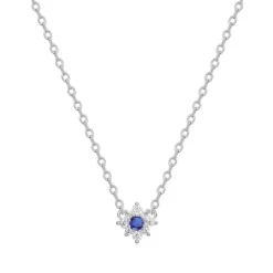 Collier Femme solitaire EDORA ARGENT 925/1000 et Spinelle
