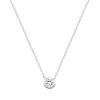 Collier Femme solitaire EDORA ARGENT 925/1000 et Oxyde