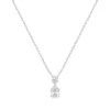 Collier Femme solitaire EDORA ARGENT 925/1000 et Oxydes