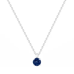 Collier Femme Solitaire EDORA ARGENT 925/1000 et Spinelle