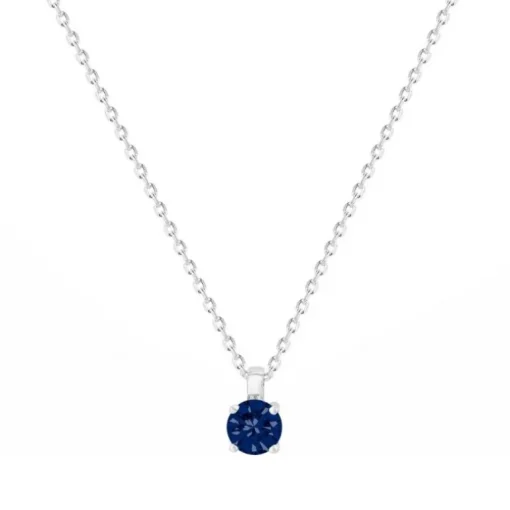 Collier Femme Solitaire EDORA ARGENT 925/1000 et Spinelle
