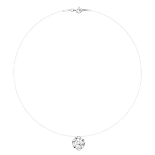 Collier femme Solitaire FILMAGIQ AGATHA nylon et oxyde