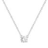 Collier Femme Solitaire OR 750/1000 Blanc et Diamant