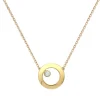 Collier Femme Solitaire OR 750/1000 Jaune et Diamant