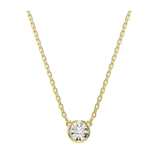 Collier Femme Solitaire Swarovski Imber Métal Doré et Cristaux 5684511