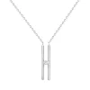 Collier Femme Solitaire Harmonie La Garçonne ARGENT 925/1000 et Diamant