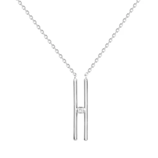 Collier Femme Solitaire Harmonie La Garçonne ARGENT 925/1000 et Diamant