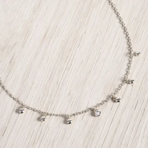 Collier Femme Solitaire Optimiste La Garçonne PLAQUE OR et Diamant