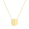 Collier femme sphère EDORA PLAQUE OR et oxydes