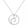 Collier Femme spirale EDORA ARGENT 925/1000 et Oxydes