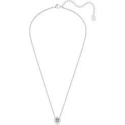 Collier Femme SWAROVSKI ANGELIC CARRÉ Métal Rhodié Blanc