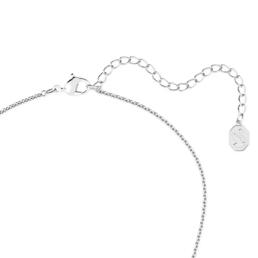 Collier Femme SWAROVSKI ANGELIC CARRÉ Métal Rhodié Blanc