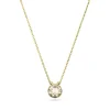 Collier Femme SWAROVSKI BELLA V COUPE RONDE JAUNE Plaqué Ton Or