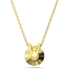 Collier Femme SWAROVSKI BELLA V COUPE RONDE JAUNE Plaqué Ton Or