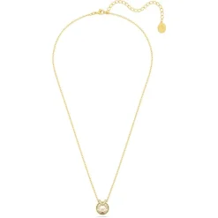 Collier Femme SWAROVSKI BELLA V COUPE RONDE JAUNE Plaqué Ton Or