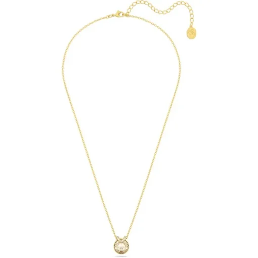 Collier Femme SWAROVSKI BELLA V COUPE RONDE JAUNE Plaqué Ton Or