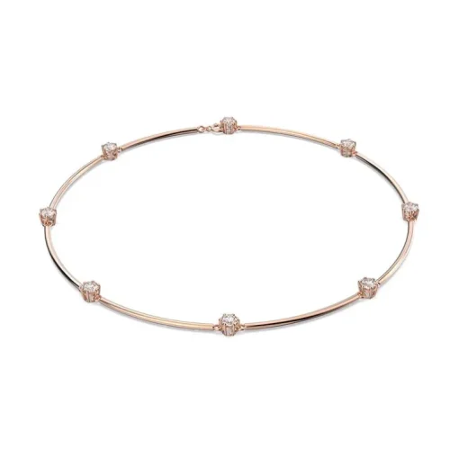 Collier Femme Swarovski Constella Doré Rose et Cristaux 5609710