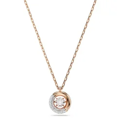 Collier Femme SWAROVSKI DEXTERA Métal Doré Rose et Cristaux 5692257