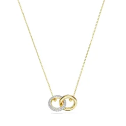 Collier Femme SWAROVSKI DEXTERA BOUCLE ENTRELACEE Plaqué Ton Or