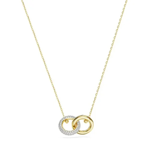 Collier Femme SWAROVSKI DEXTERA BOUCLE ENTRELACEE Plaqué Ton Or