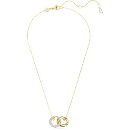 Collier Femme SWAROVSKI DEXTERA BOUCLE ENTRELACEE Plaqué Ton Or