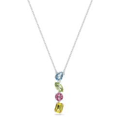 Collier Femme SWAROVSKI GEMA EN Y Métal Rhodié et Cristaux 5692421
