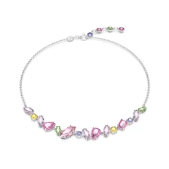 Collier Femme SWAROVSKI GEMA Métal Rhodié Blanc