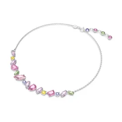 Collier Femme SWAROVSKI GEMA Métal Rhodié Blanc