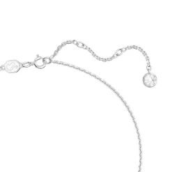 Collier Femme SWAROVSKI GEMA FLEUR ROSE Métal Rhodié Blanc