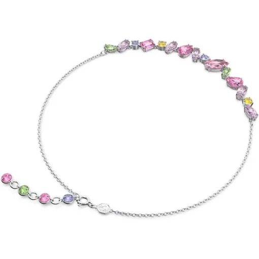 Collier Femme SWAROVSKI GEMA Métal Rhodié Blanc