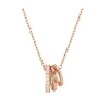 Collier Femme Swarovski Hyperbola Métal Doré Rose et Zircones 5701494