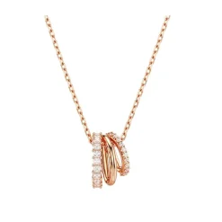 Collier Femme Swarovski Hyperbola Métal Doré Rose et Zircones 5701494