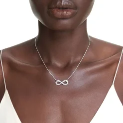 Collier Femme Swarovski Hyperbola Métal Argenté et Zircones 5679434