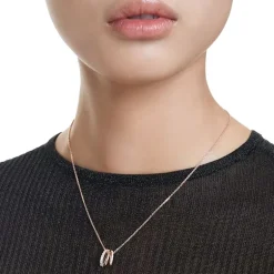 Collier Femme Swarovski Hyperbola Métal Doré Rose et Zircones 5701494