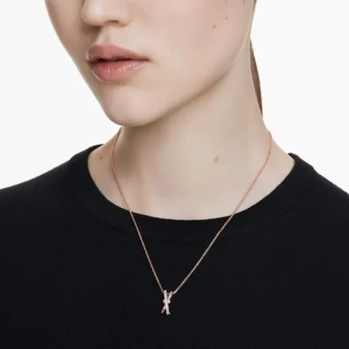 Collier Femme SWAROVSKI HYPERBOLA Métal Doré Rose et Oxydes 5689788