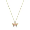 Collier Femme SWAROVSKI IDYLLIA PAPILLON ROSE Plaqué Ton Or