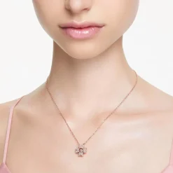 Collier Femme Swarovski Idyllia Doré Rose et Cristaux 5674211