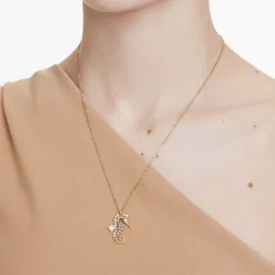 Collier Femme SWAROVSKI IDYLLIA Métal Doré et Cristaux 5690874