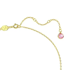 Collier Femme SWAROVSKI IDYLLIA PAPILLON ROSE Plaqué Ton Or