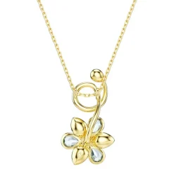 Collier Femme Swarovski Idyllia Doré et Cristaux 5709029